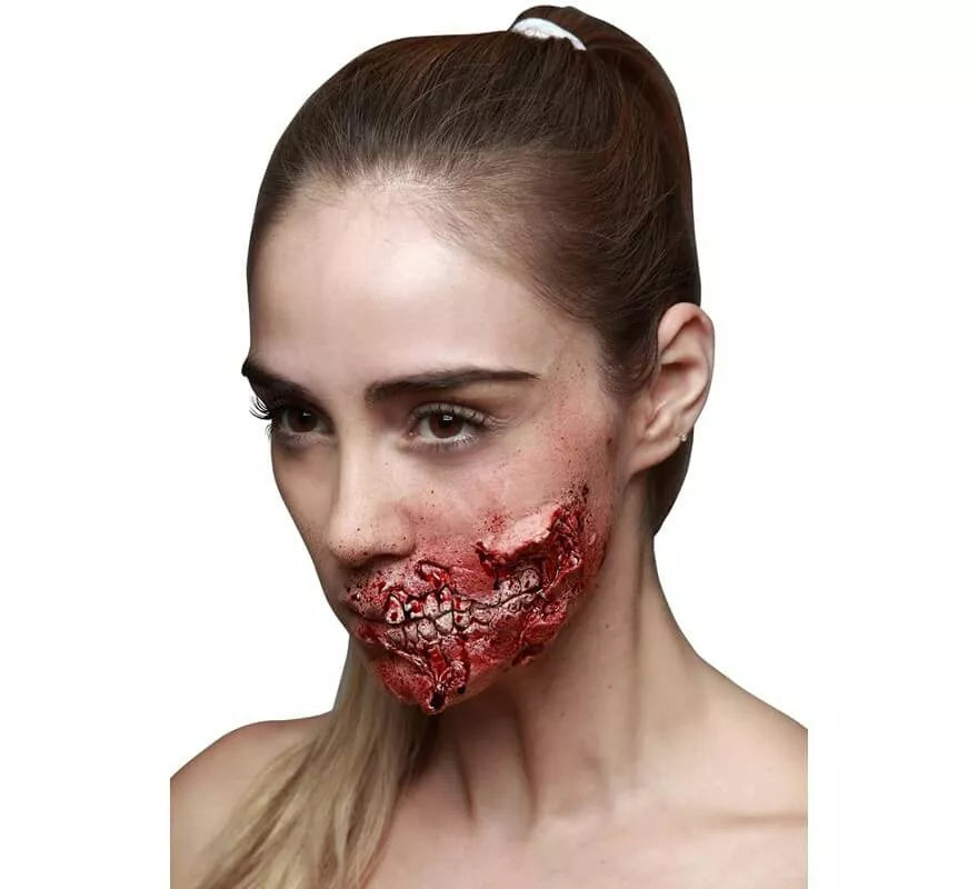 Translation missing: pt-PT.Maquillaje FXs Boca descarnada Zombie de Látex