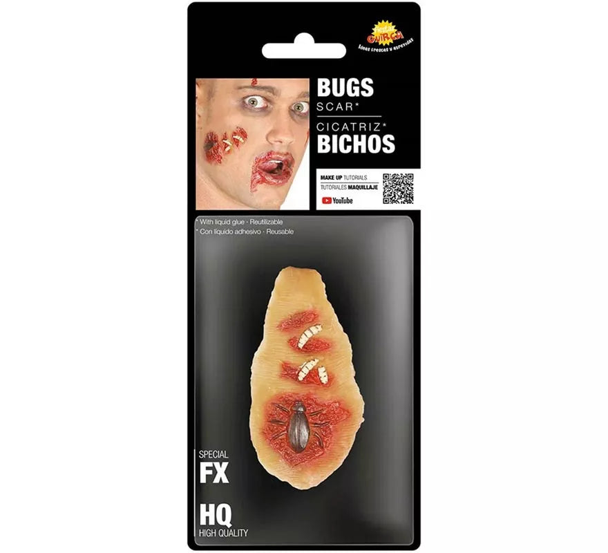 Translation missing: pt-PT.Maquillaje FXs de Herida Llena de Bichos