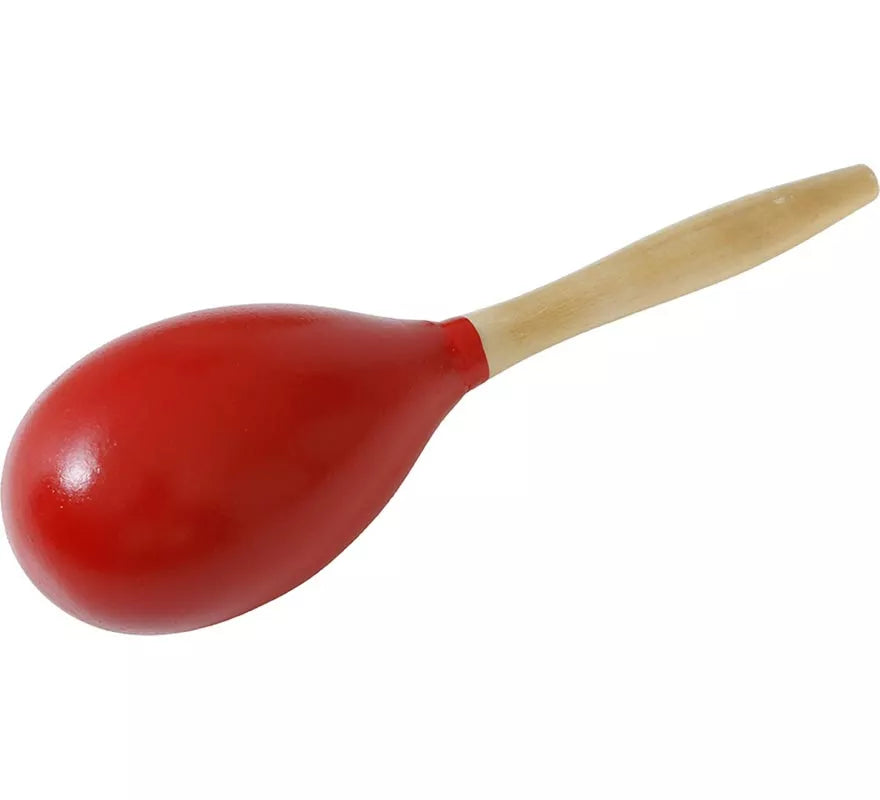 Translation missing: pt-PT.Maraca roja de Madera de 20 cm