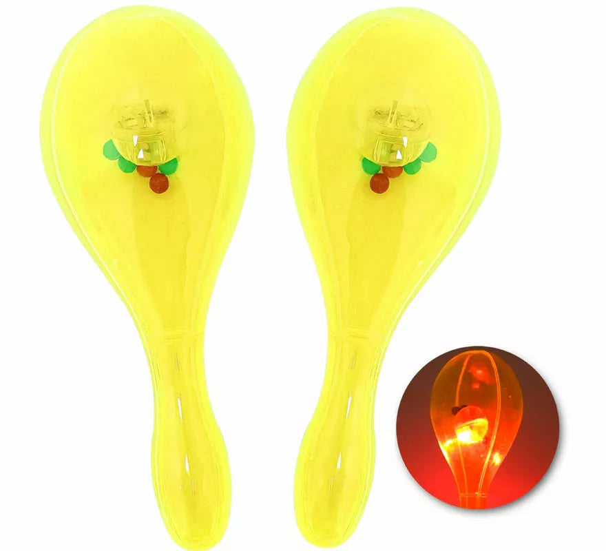 Translation missing: pt-PT.Maracas con Luz de 16x7 cm en varios colores
