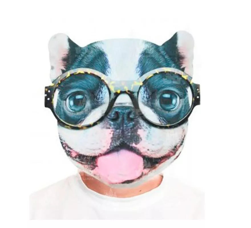 Translation missing: pt-PT.Máscara Bulldog lengua rosa estampado