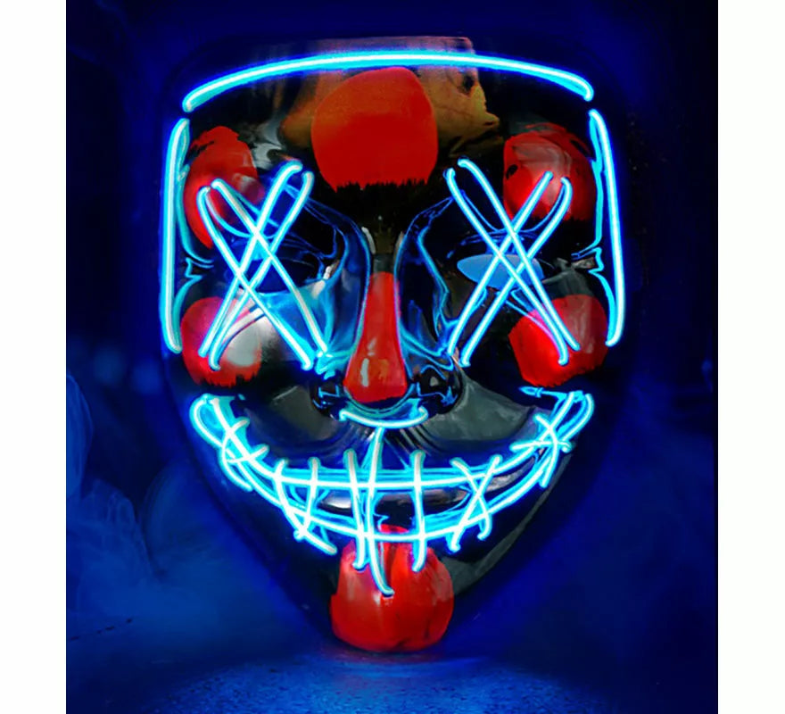 Translation missing: pt-PT.Máscara de Asesino Aterrador con LED azul