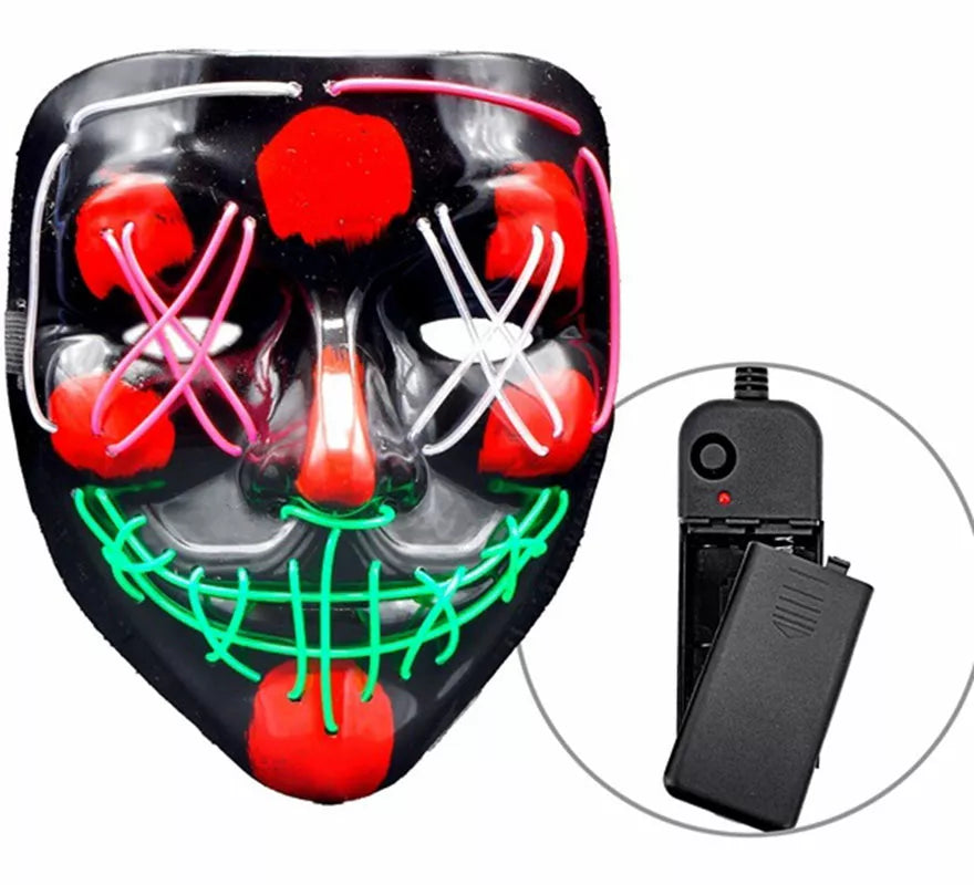 Translation missing: pt-PT.Máscara de Asesino Aterrador con LED multicolor