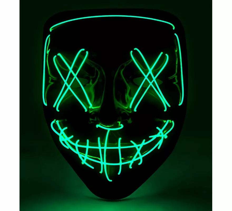 Translation missing: pt-PT.Máscara de Asesino Aterrador con LED verde