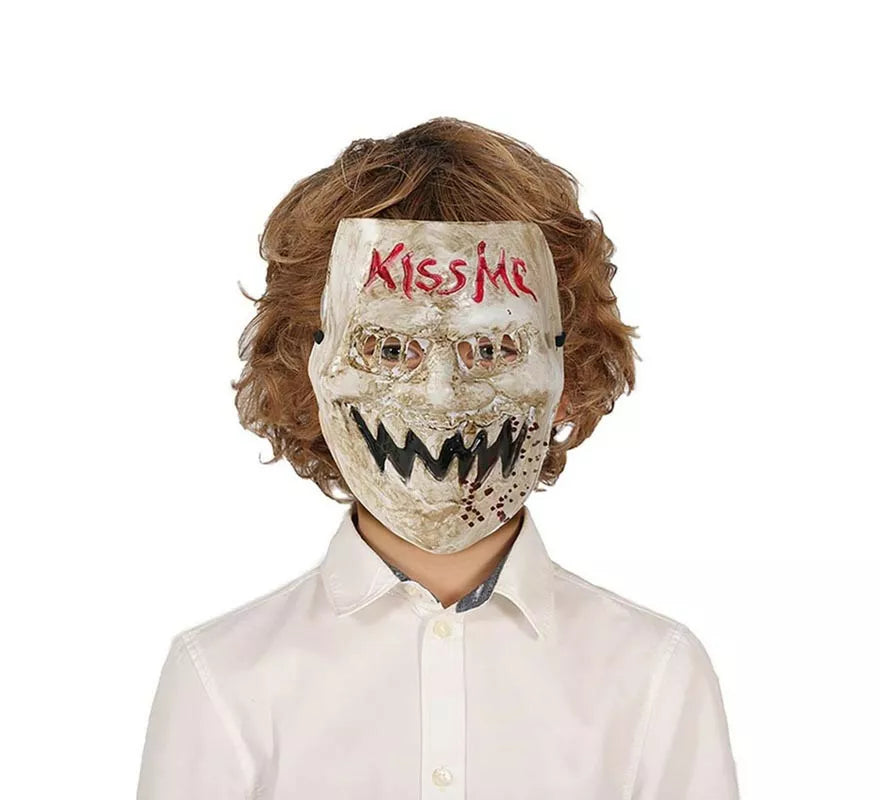 Translation missing: pt-PT."Máscara de Asesino ""Kiss Me"" de pvc infantil"