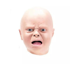 Máscara de bebê chorão de látex