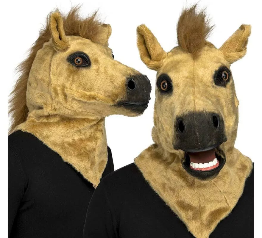 Translation missing: pt-PT.Máscara de Caballo con movimiento de mandíbula