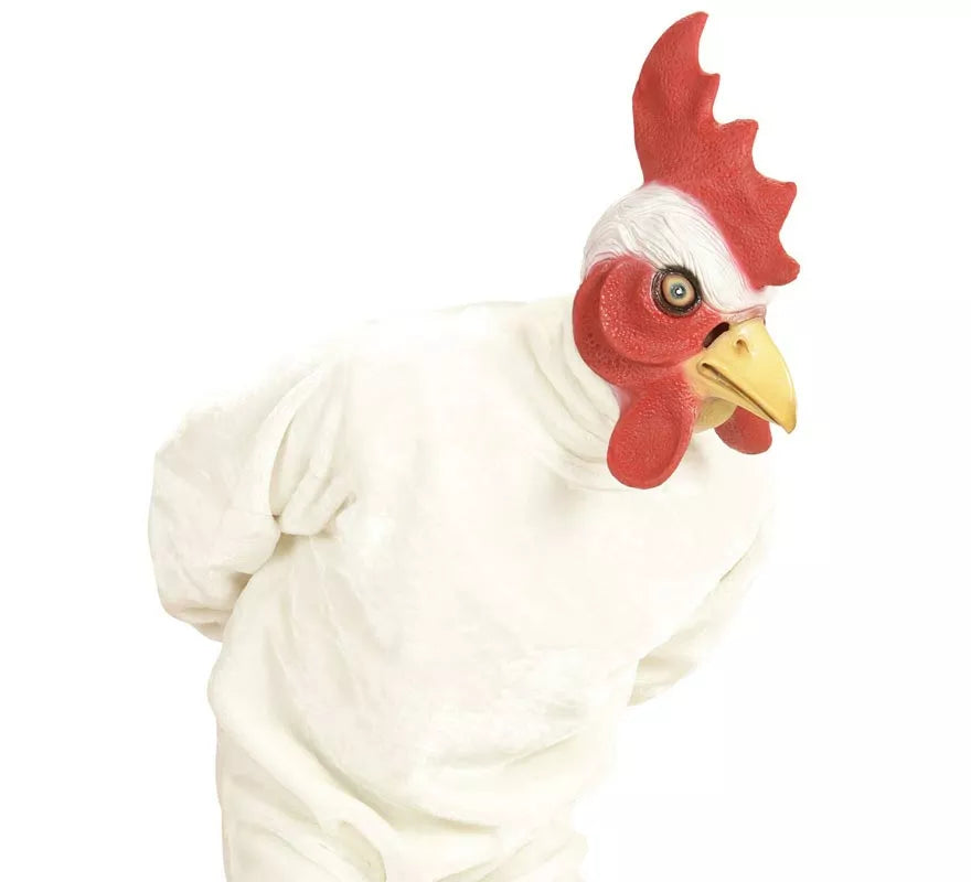 Máscara de Cabeza de Pollo completa adulto