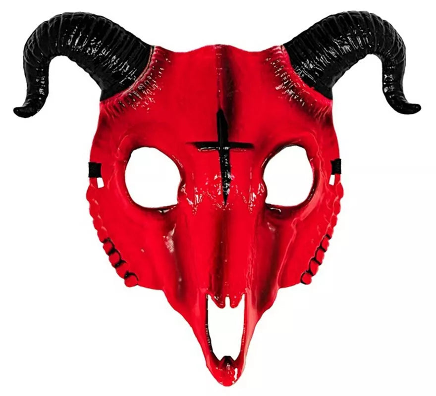 Translation missing: pt-PT.Máscara de Calavera Carnero roja
