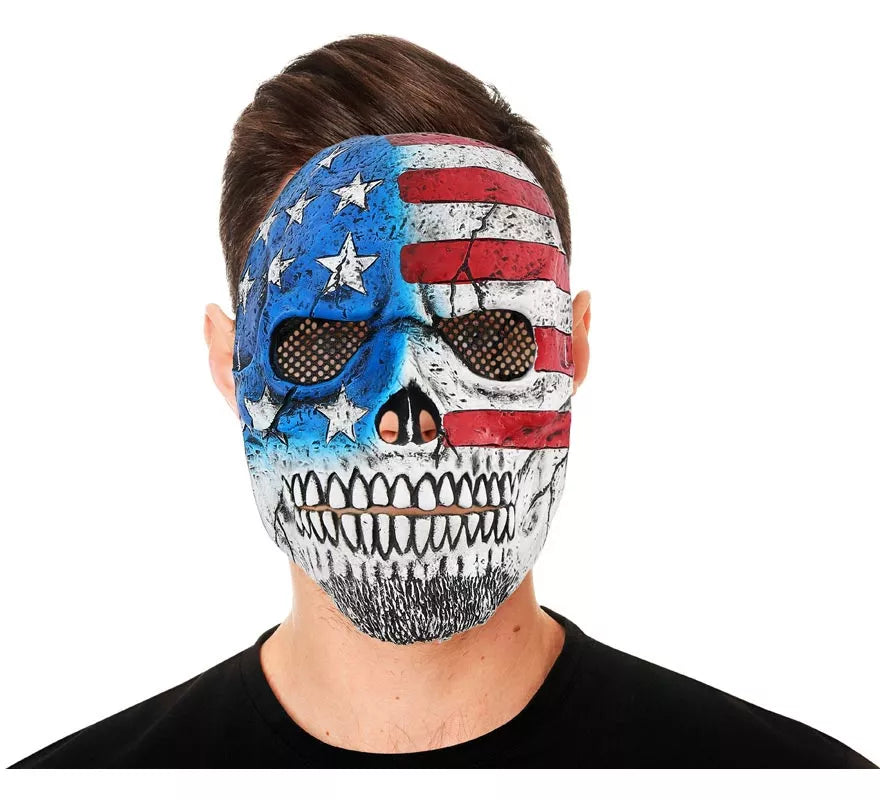 Translation missing: pt-PT.Máscara de Calavera con Bandera USA