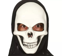 Máscara de caveira com capuz