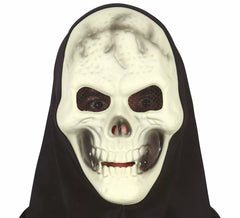 Máscara de caveira com capuz de PVC