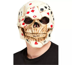Máscara de Latex Poker Face Skull