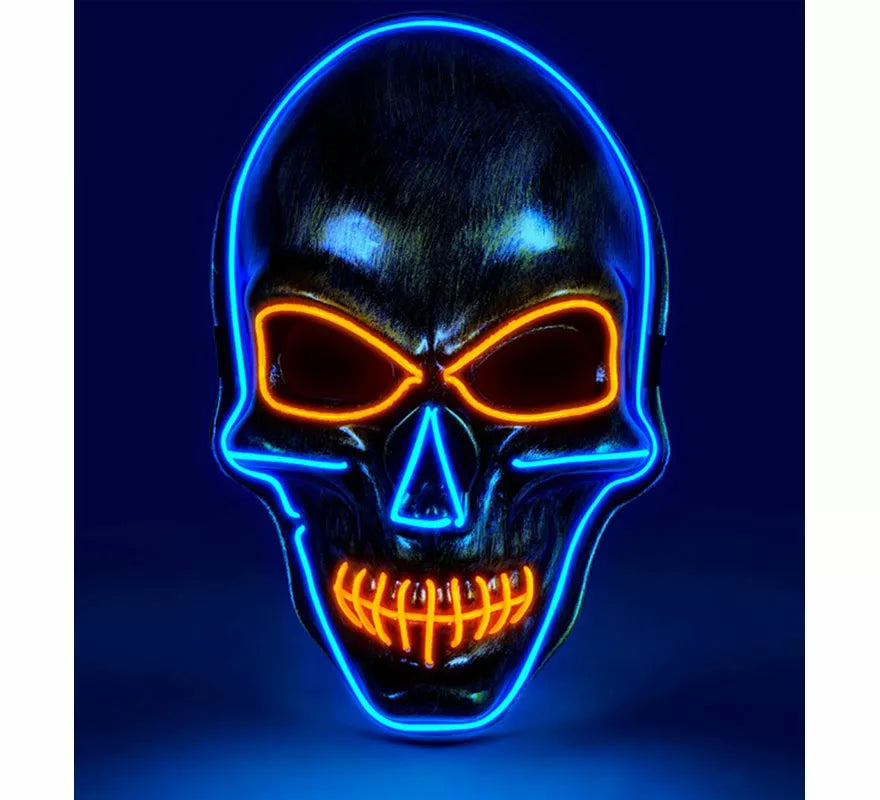 Translation missing: pt-PT.Máscara de Calavera dorada LED de Colores