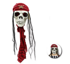 Máscara grande de caveira pirata 25x87 cm