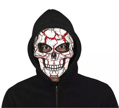 Máscara de caveira sangrenta de PVC