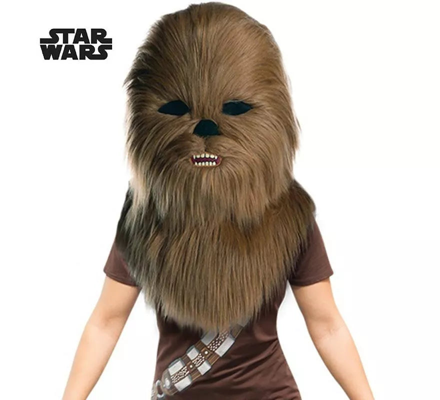 Translation missing: pt-PT.Máscara de Chewbacca de Star Wars de felpa adulto