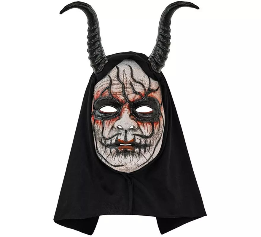 Translation missing: pt-PT.Máscara de Demonio Hombre con Capucha Comedia de Arte
