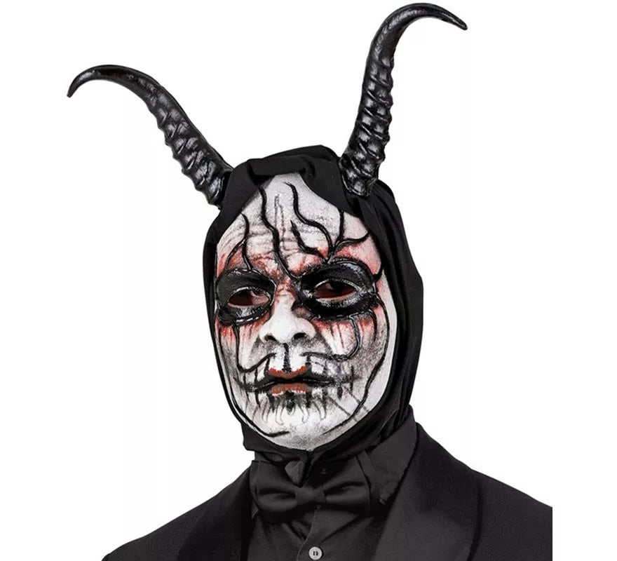 Translation missing: pt-PT.Máscara de Demonio Hombre con Capucha Comedia de Arte