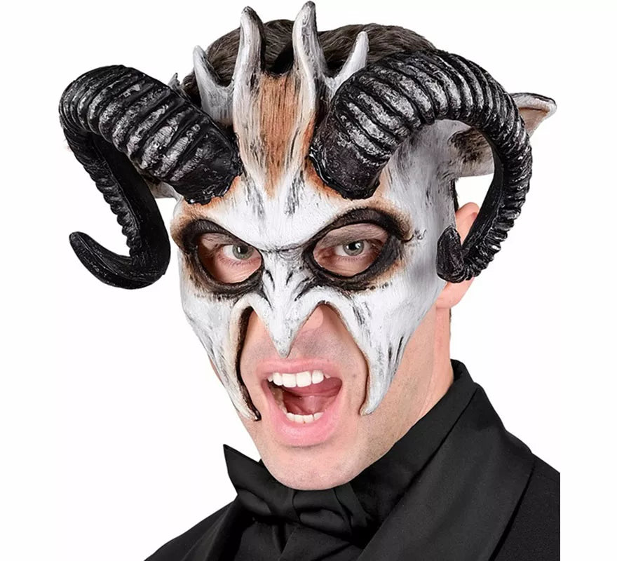 Translation missing: pt-PT.Máscara de Diablo blanco Comedia del Arte