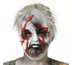 Máscara de fantasma ou zumbi com feridas