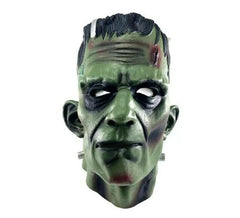 Máscara Frankenstein de látex verde escuro