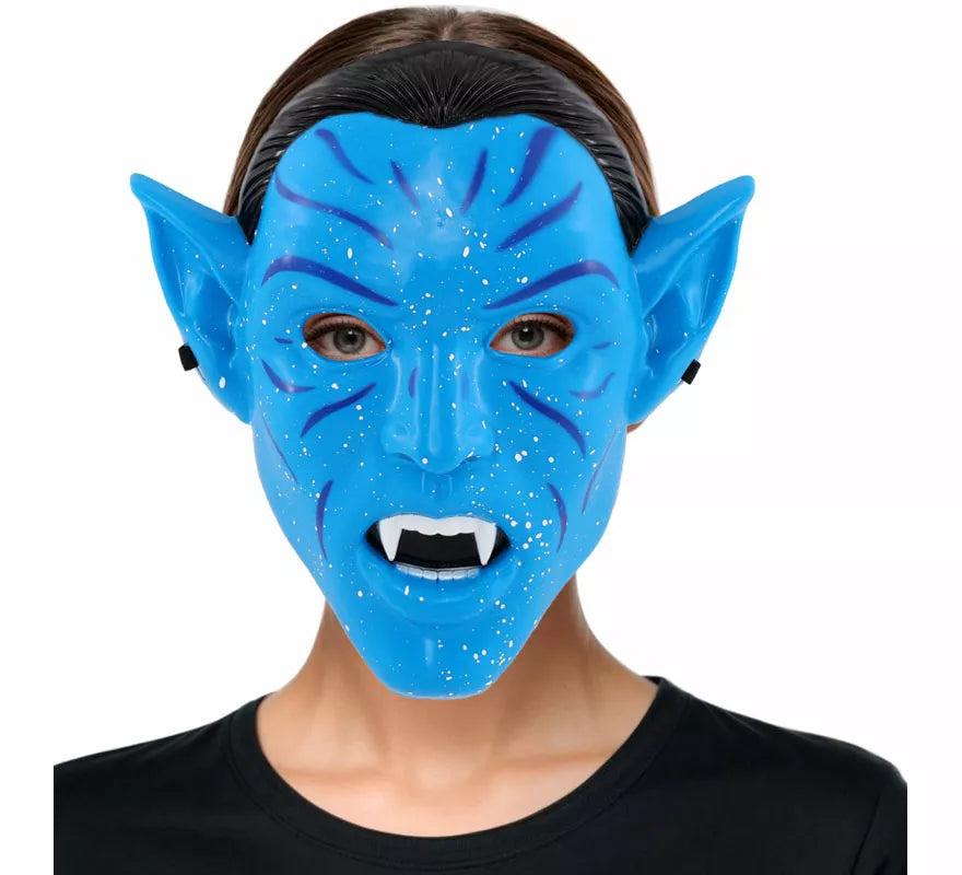Translation missing: pt-PT.Máscara de Guerrera Tribal azul para mujer