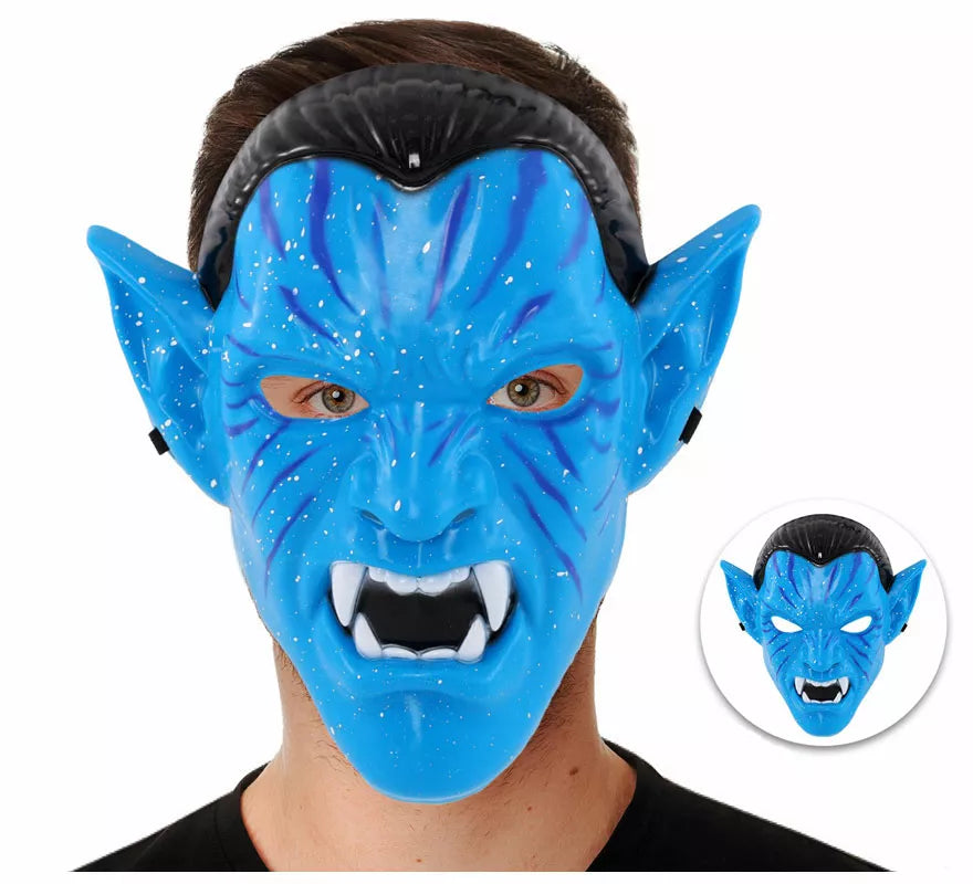 Translation missing: pt-PT.Máscara de Guerrero Tribal azul para hombre
