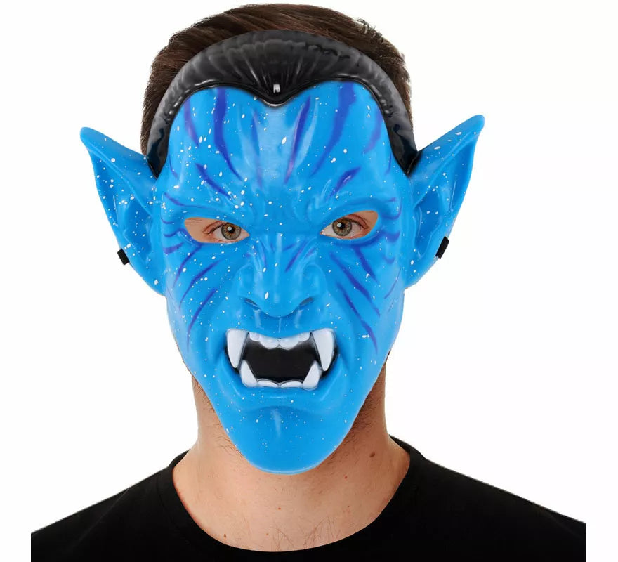Translation missing: pt-PT.Máscara de Guerrero Tribal azul para hombre