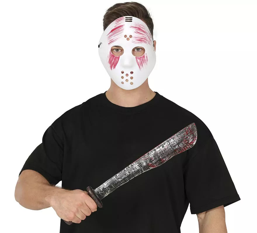 Translation missing: pt-PT.Máscara de Hockey Sangriento con Machete