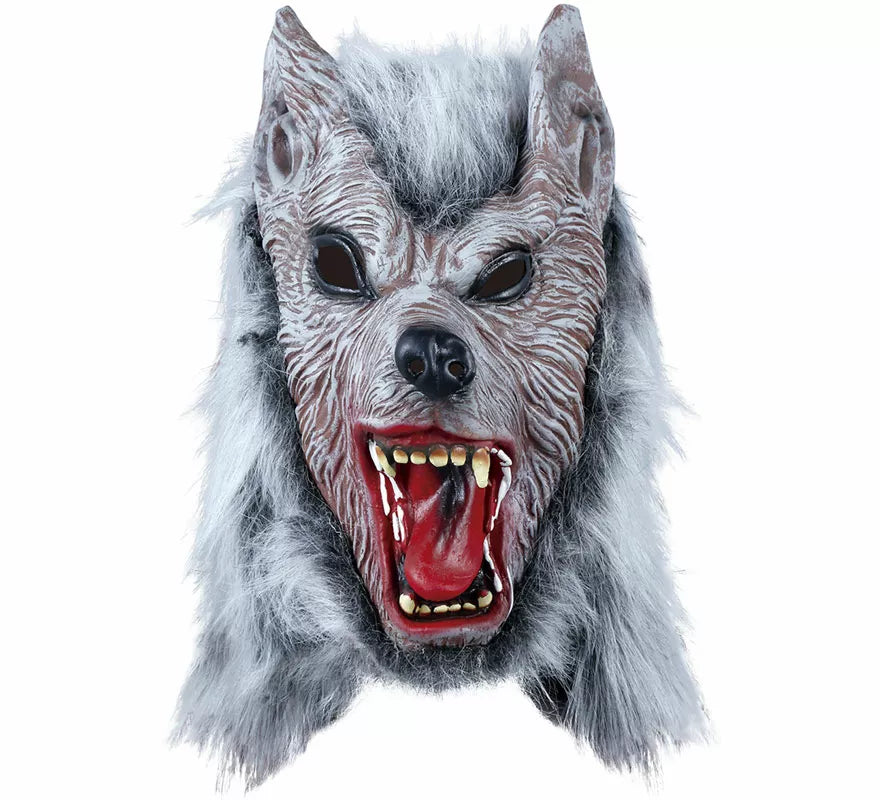 Translation missing: pt-PT.Máscara de Lobo Feroz con Pelo de Látex