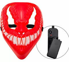 Máscara de monstro LED vermelho