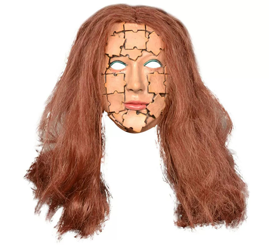 Translation missing: pt-PT.Máscara de Mujer Piezas de Puzzle con Pelo