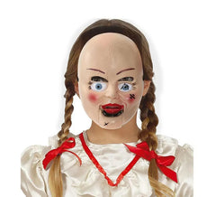 Máscara de boneca aterrorizante de PVC infantil