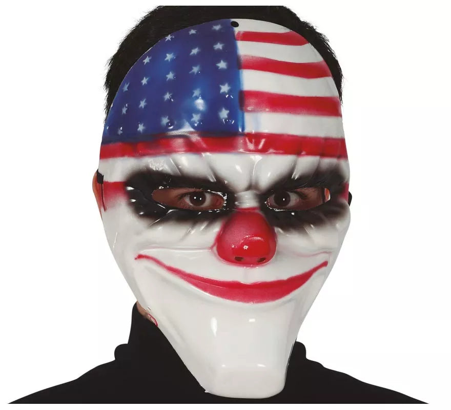 Máscara de Payaso Bandera América