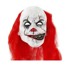 Máscara de palhaço meio sorriso látex