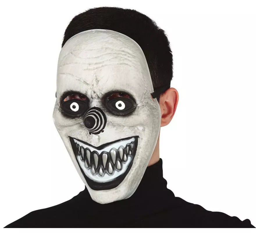 Translation missing: pt-PT.Máscara de Payaso Sonriente Gris de PVC