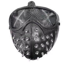 Máscara Punk Spikes Preta