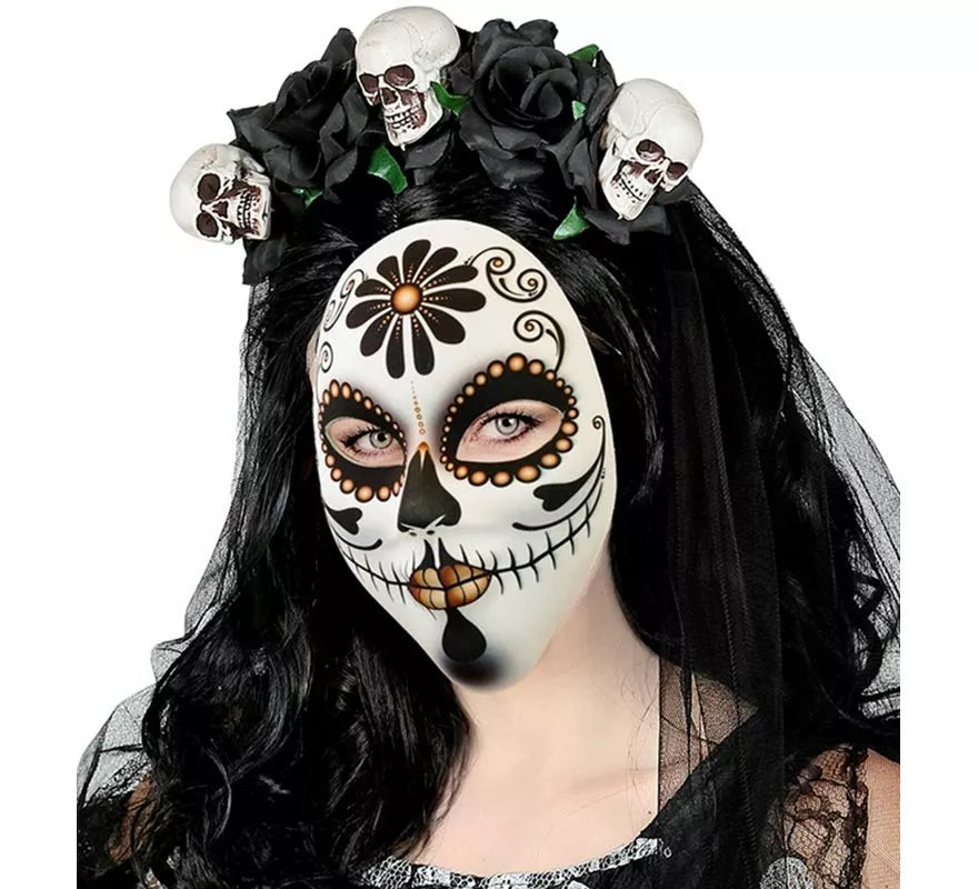 Máscara de Señora Día de Los Muertos