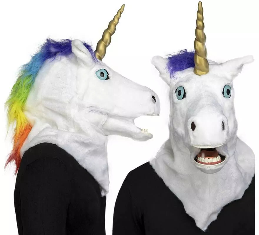 Translation missing: pt-PT.Máscara de Unicornio con movimiento de mandíbula
