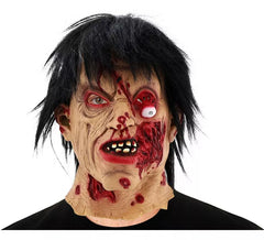 Máscara de Zumbi com Olho Arregalado