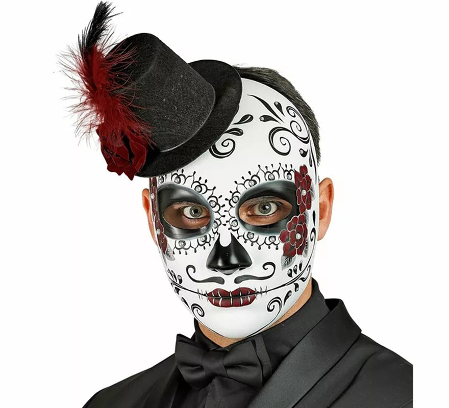 Translation missing: pt-PT.Máscara Día de Los Muertos con Sombrero