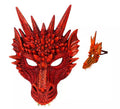 Máscara Dragón rojo con cuernos