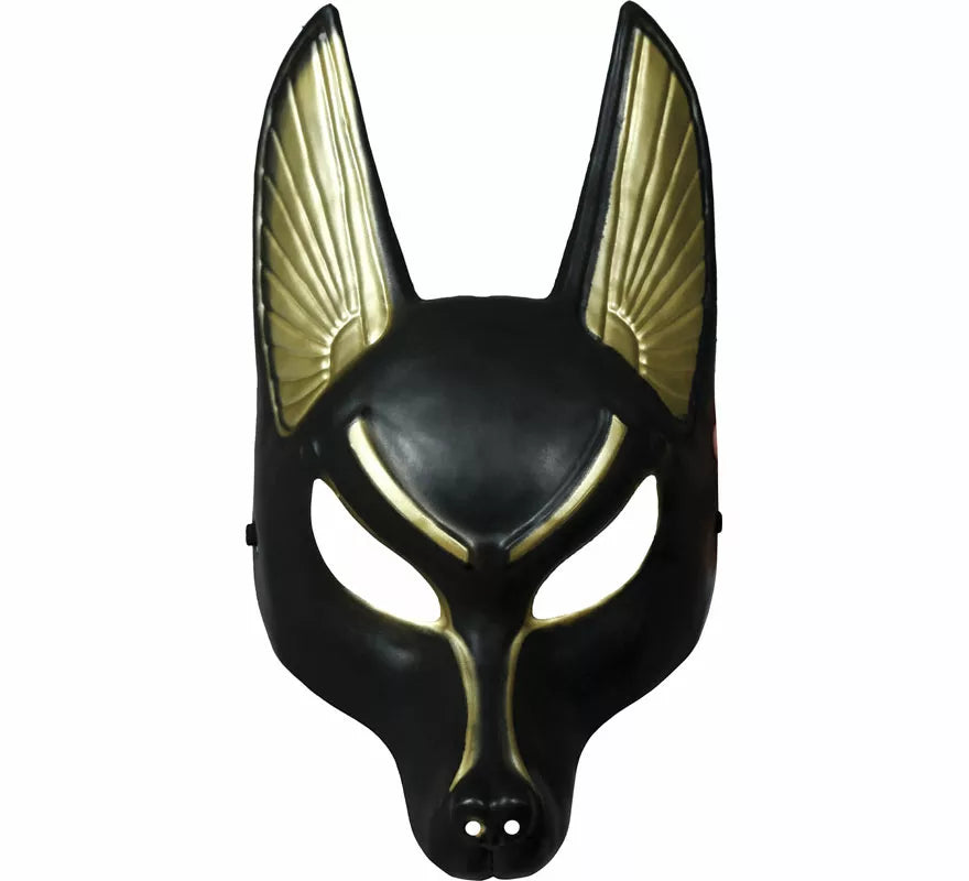 Translation missing: pt-PT.Máscara Egipcia de Anubis de PVC adulto