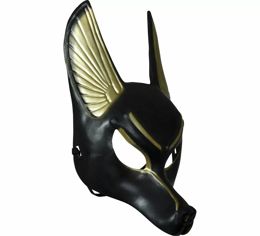 Translation missing: pt-PT.Máscara Egipcia de Anubis de PVC adulto
