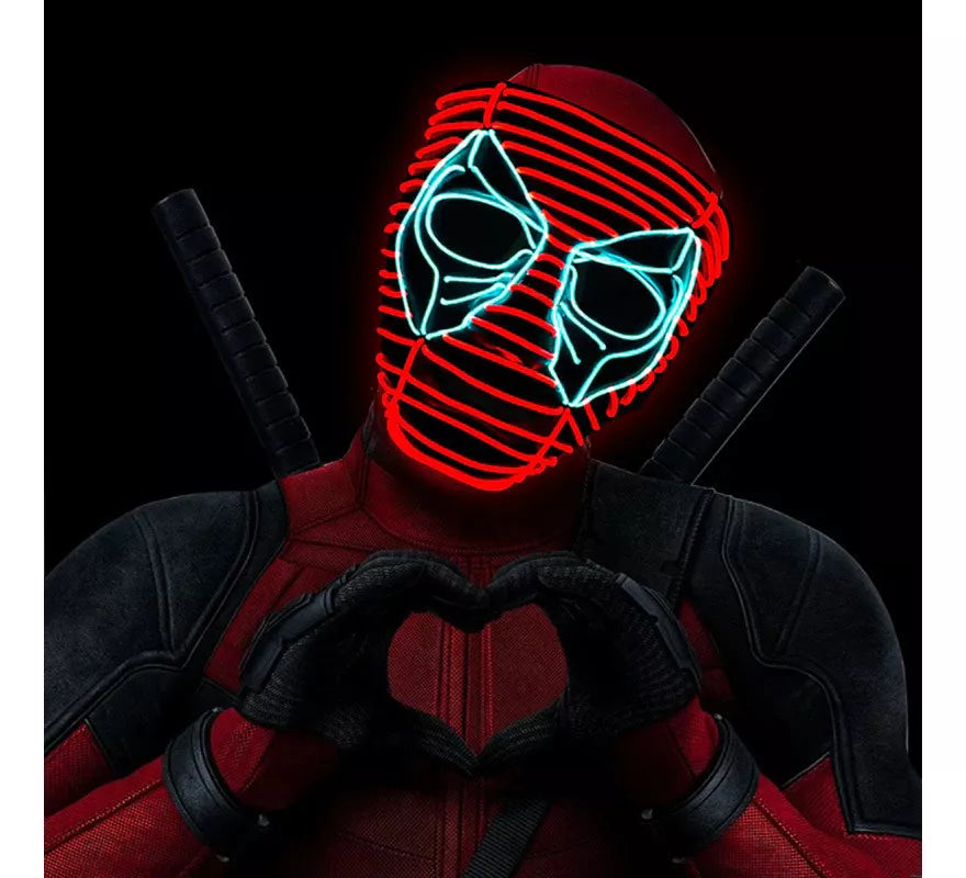 Translation missing: pt-PT.Máscara LED de Deadpool de Marvel
