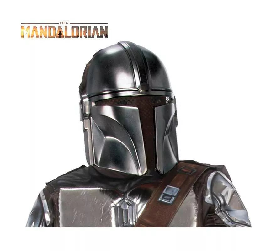 Translation missing: pt-PT.Máscara Mandalorian Beskar Plateado para niño
