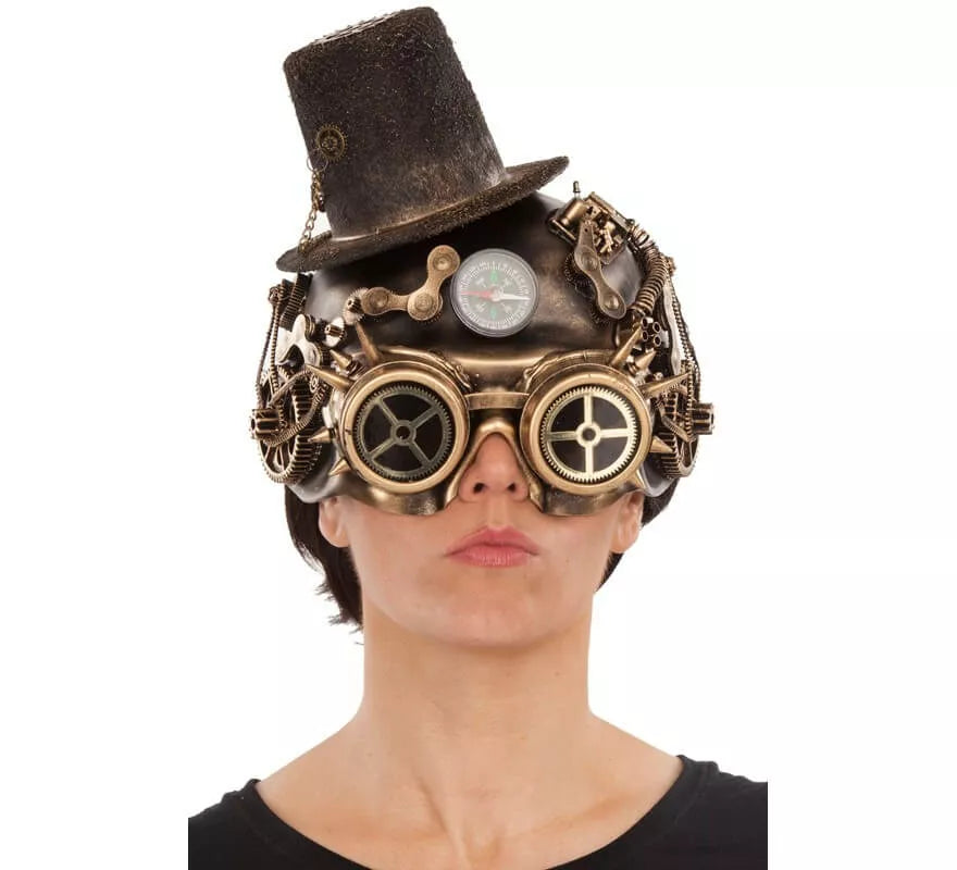 Translation missing: pt-PT.Máscara Steampunk Marrón