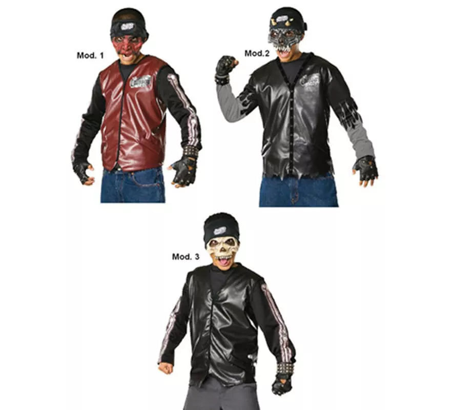 Translation missing: pt-PT.Máscaras de Dead City Choppers Halloweenm infantil. 3 surt