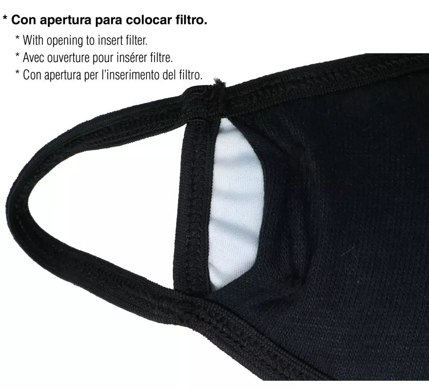 Translation missing: pt-PT.Mascarilla 3 Capas de Tela Dibujo Perro para adultos